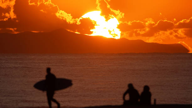 Sunset Mirage with Onlookers