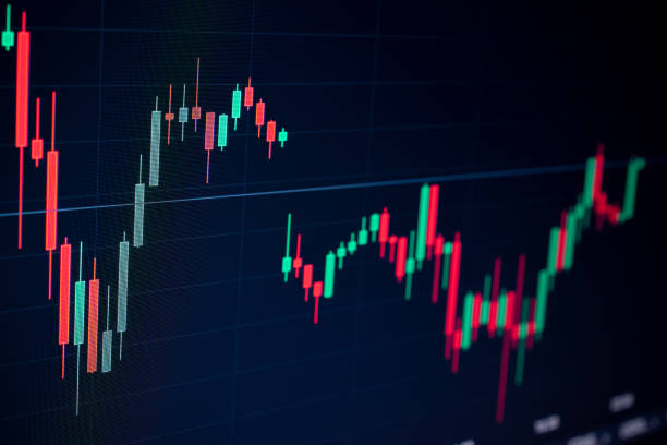 istock Economy graph. Financial chart, stock analysis data for business background in digital screen. Graphics growth forex finance market. Fundamental and technical analysis concept. 1309296956