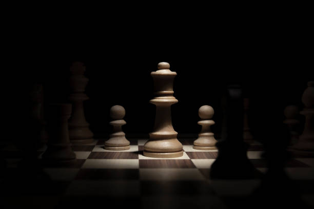 istock Queen fighting on the chessboard 1309297195