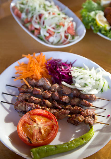 istock Traditional Turkish food shish kebab. 1309298757