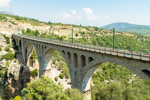 Roman bridge of Mérida, Mérida, Badajoz, Extremadura, Spain