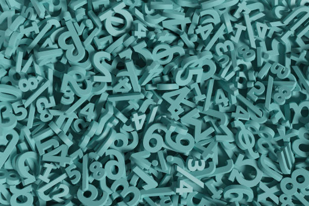 istock Green numbers and mathematical symbols background. 3d illustration. 1309300608