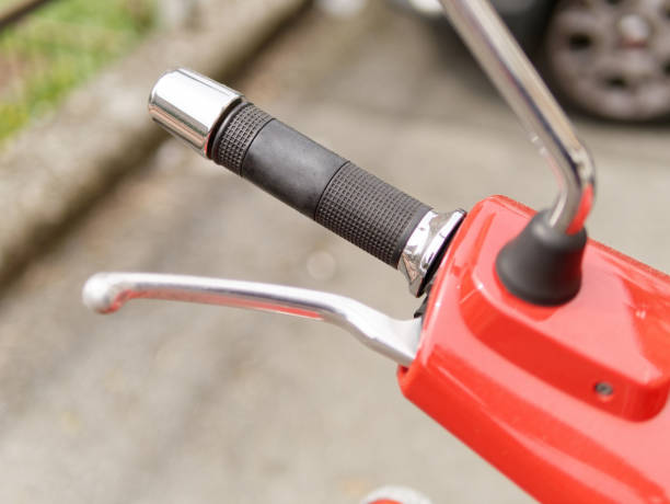 istock detail of red scooter handlebar 1309300768