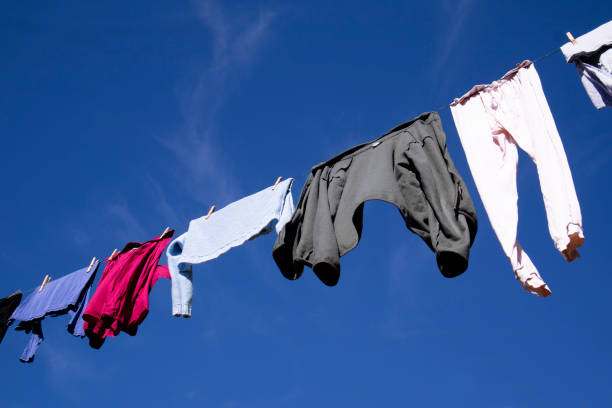 istock Laundry hanging out in the sun 1309303371