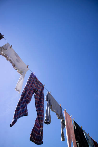 istock Laundry hanging out in the sun 1309303377