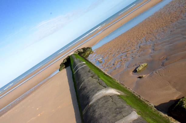 istock Normandy Beach ruins of past wars 1309316538