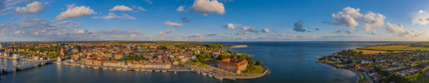 istock Panorama aerial view of Europe landscape. 1309320681