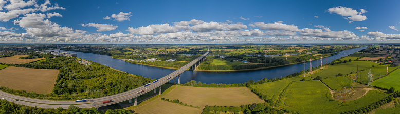Drone shot of northern European scenery