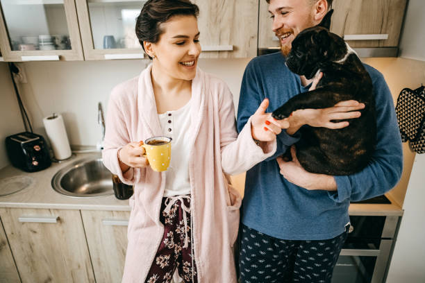 istock Happy morning in our home 1309325418