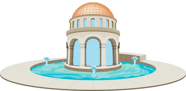 Vector illustration of Tabernacle of solomon's temple in St. Paul