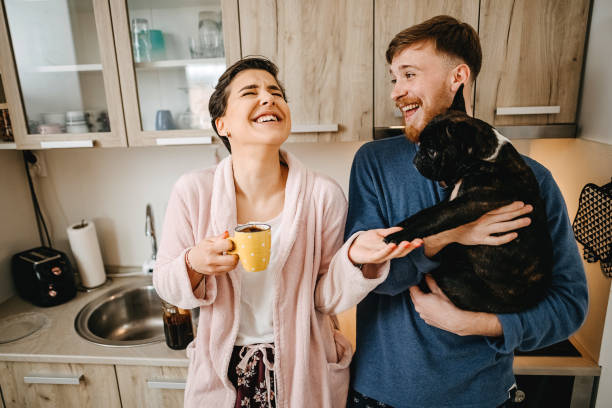 istock Happy morning in our home 1309328781