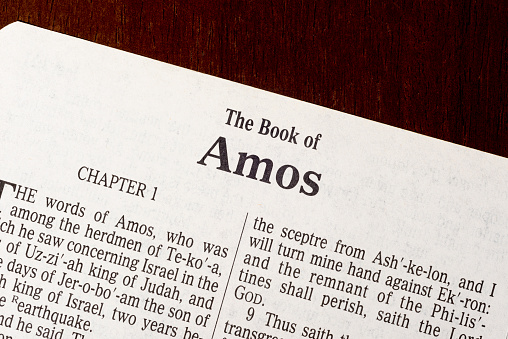 Title Page of Book of Amos