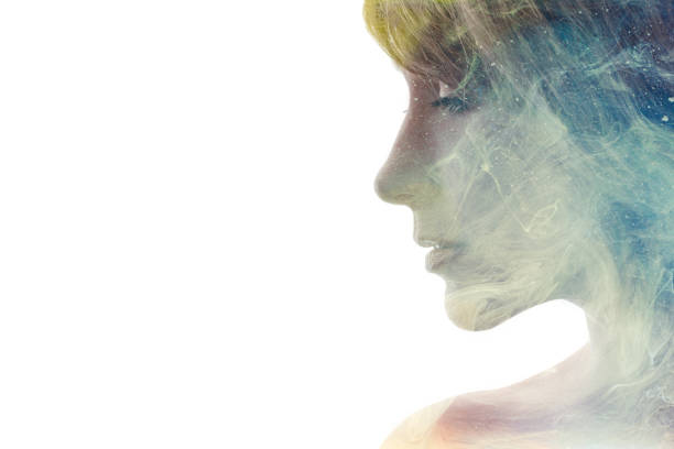 istock creative portrait female universe inner peace zen 1309341471