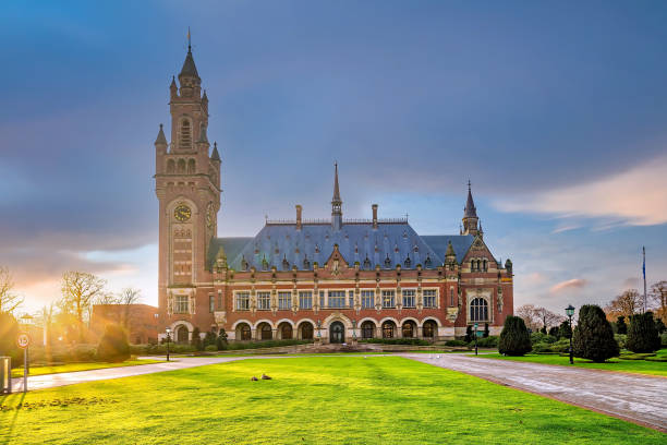The International Court of Justice in the Peace Palace in Hague, The International Court of Justice in the Peace Palace in Hague the hague stock pictures, royalty-free photos & images