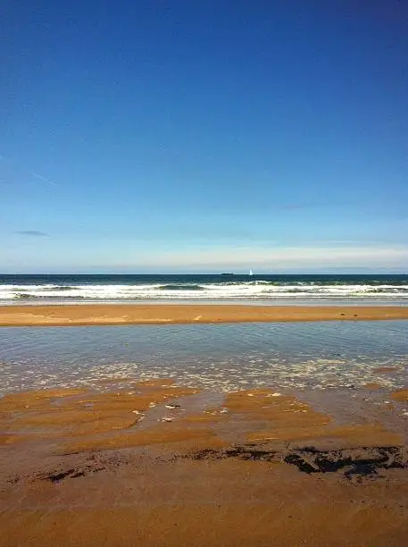 Looking out to the open ocean in Ashington north east England.