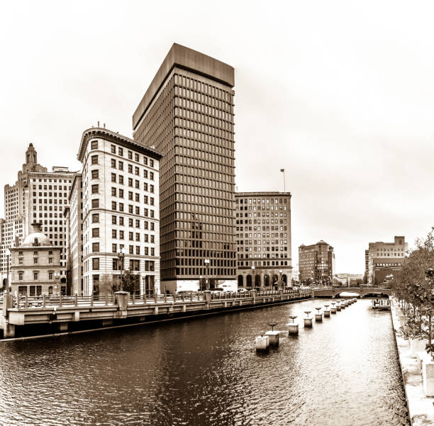 istock Providence rhode island skyline on a cloudy gloomy day 1309345727