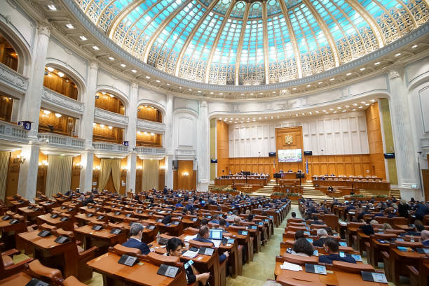 副議長会議 - ルーマニア議会 - social democrats ストックフォトと画像