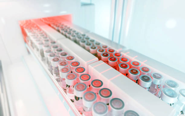 istock Glass vials production line 1309347445