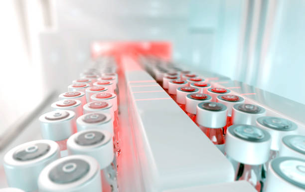 istock Medicine industry - Bottles production line 1309347475