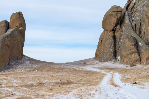 モンゴル・�ウランバートルのゴルキ・テレリ国立公園 - independent mongolia inner mongolia gobi desert steppe ストックフォトと画像