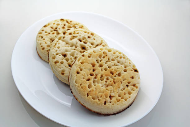 istock A simple British classic pancake crumpet. 1309379099
