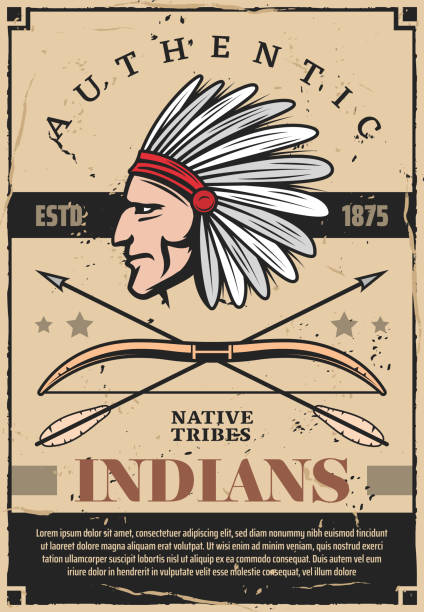 istock Indians, native americans tribe chief in headdress 1309381692