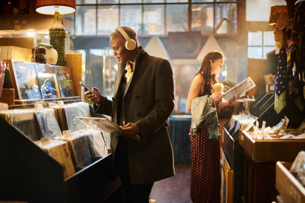 istock connected in the record shop 1309386342