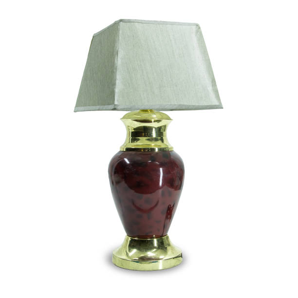 istock Brown old lamp isolated on white background 1309388118