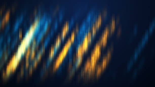 istock Abstract blue luxury geometric motion background with golden lines. Seamless looping. Video animation Ultra HD 4K 3840x2160 1309388346