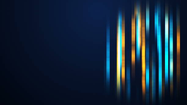 istock Abstract blue luxury geometric motion background with golden lines. Seamless looping. Video animation Ultra HD 4K 3840x2160 1309388347