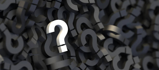 istock White question mark on a background of black signs, FAQ Concept 1309398013