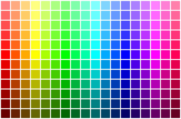 ilustrações de stock, clip art, desenhos animados e ícones de color palette 5 - color swatch print color image spectrum