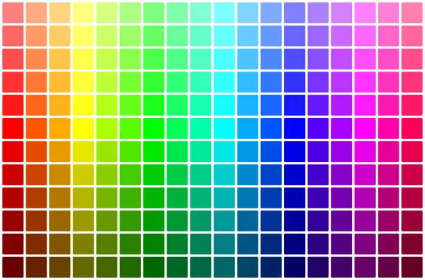 Vector illustration of Color palette 5