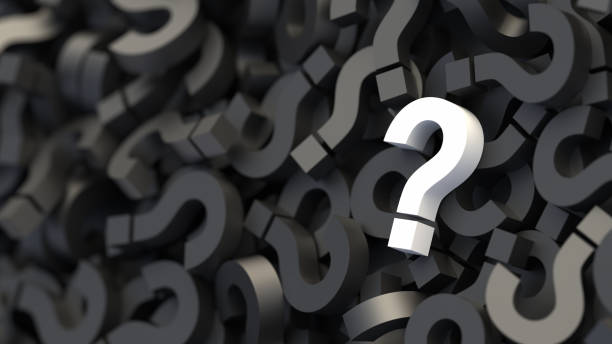 istock White question mark on a background of black signs, FAQ Concept 1309398836