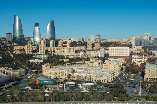 Old City Baku stock photo