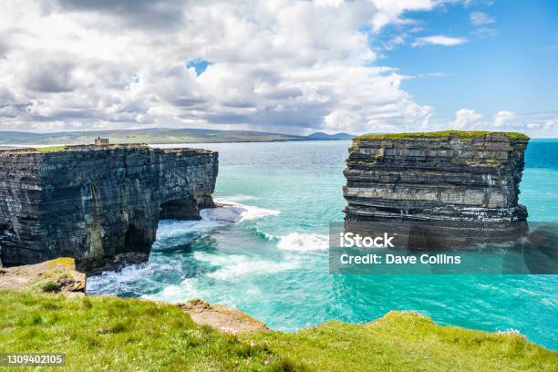 Sea Stack At Downpatrick Head In County Mayo Ireland Stock Photo - Download Image Now