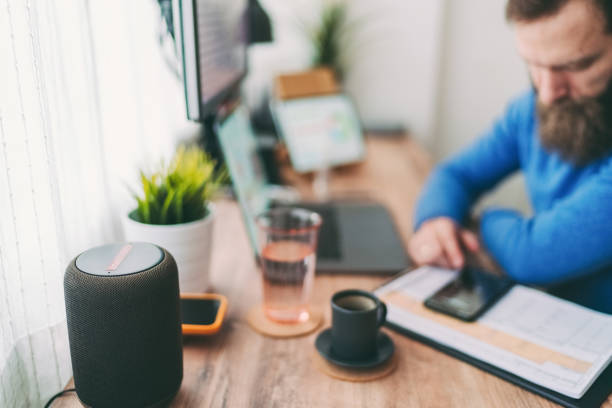 istock COVID-19 Virtual assistant in the home office 1309409281