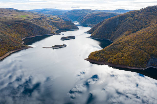 istock Uvac river aerial view, Serbia 1309417227