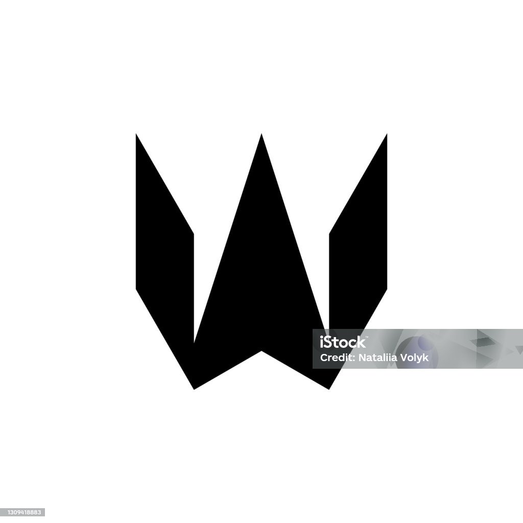 Custom Vector W Letter W Stock Illustration - Download Image Now - Abstract, Alphabet ...