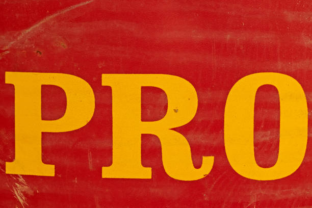 istock yellow letters on a red background 1309419001