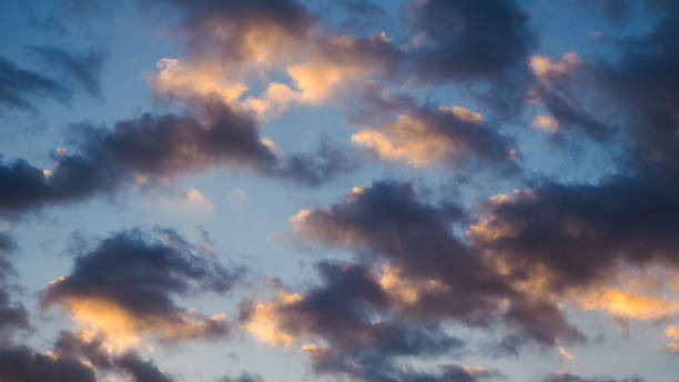 Beautiful yellowish hues during sunset