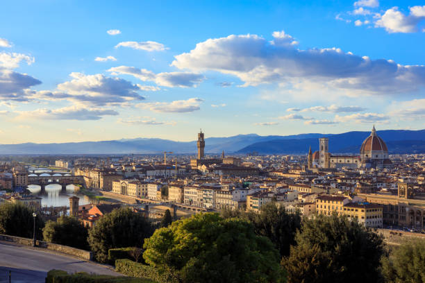 istock Florence skyline at sunset, fine art 1309420990