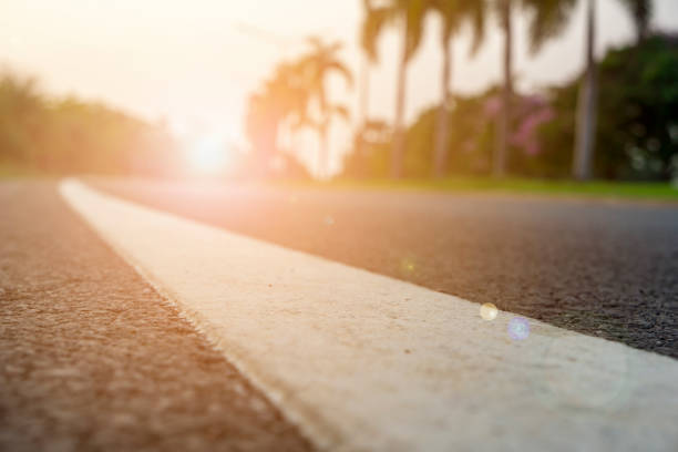 istock Blurred background, road and morning light. 1309423700