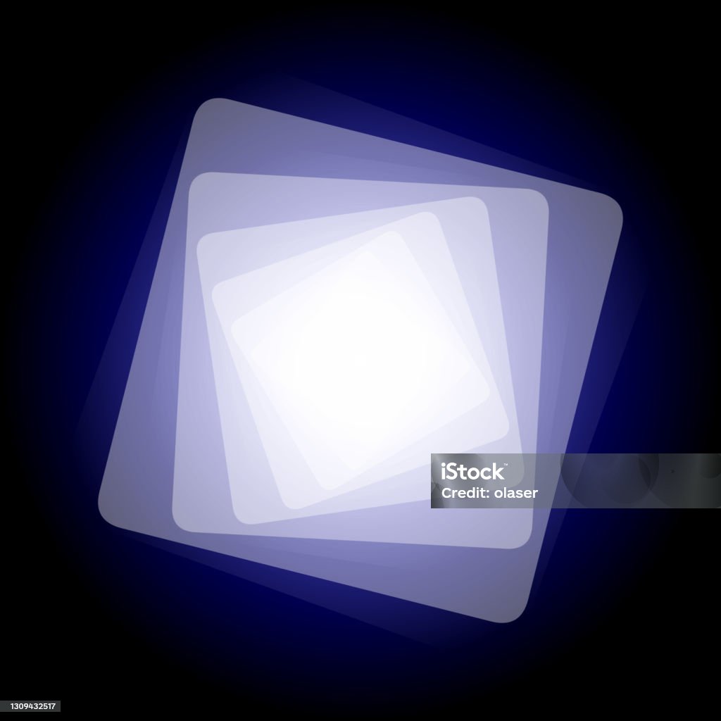 Stack Blue Corner Blue Colors Stacked Multiple Squares With Rounded Corners Stock ...