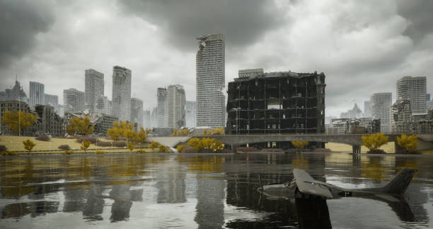 istock Post Apocalyptic Urban Landscape 1309439447