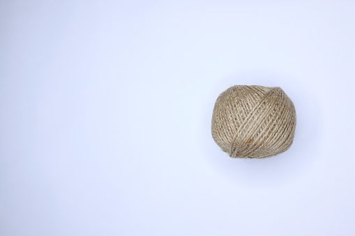 3d skeins of woolen threads with knitting needles. 3d rendering