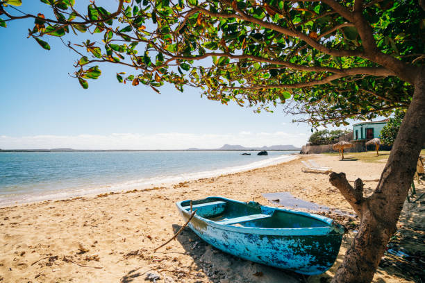 Small boat in Gibara, Cuba