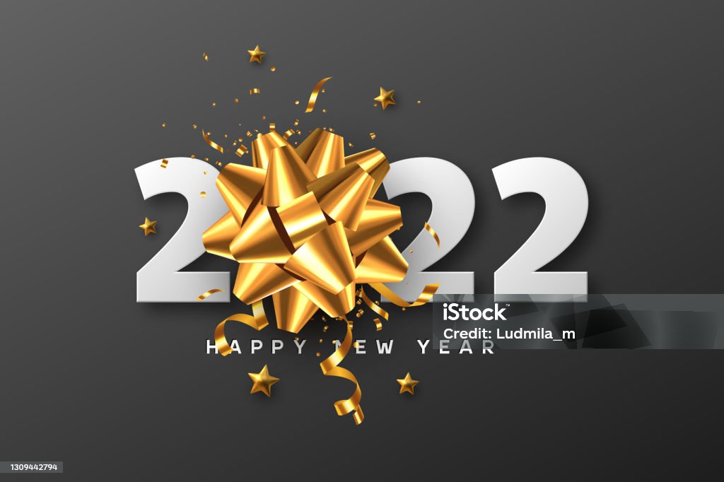 2022 Happy New Year Stock Illustration - Download Image Now - 2022, New  Year's Eve, New Year - iStock