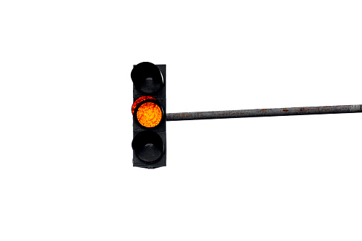3D Realistic TRAFFIC LIGHTS Icon. 3D Icon Isolated on White.
