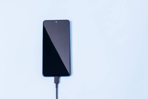 istock A type-C charger is connected for a black mobile phone 1309446413